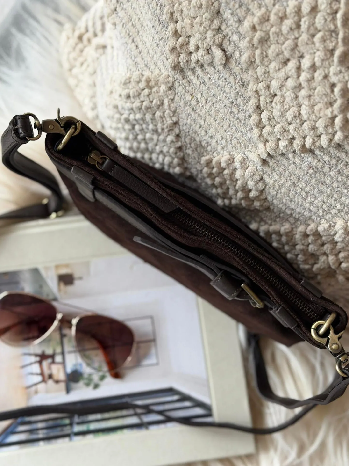 VIAMAJA Clutch ruskind - Chocolate