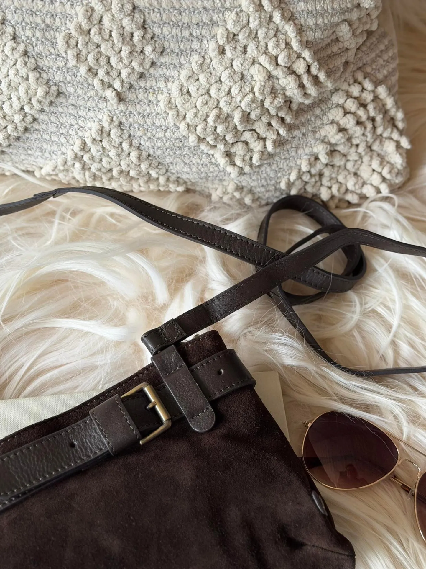 VIAMAJA Clutch ruskind - Chocolate