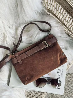 VIAMAJA Clutch ruskind - Cognac