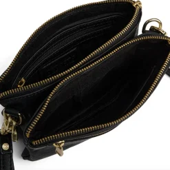 VIAMAJA Clutch Selma- Black / gold Outlet