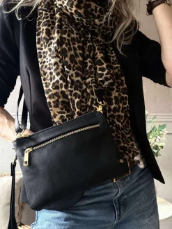 VIAMAJA Clutch Selma- Black / gold Outlet