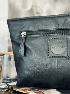 VIAMAJA Clutch SOFT LEATHER – Black New