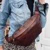 VIAMAJA Cool Buffy Bumbag i smørblødt læder - Brandy Clearance