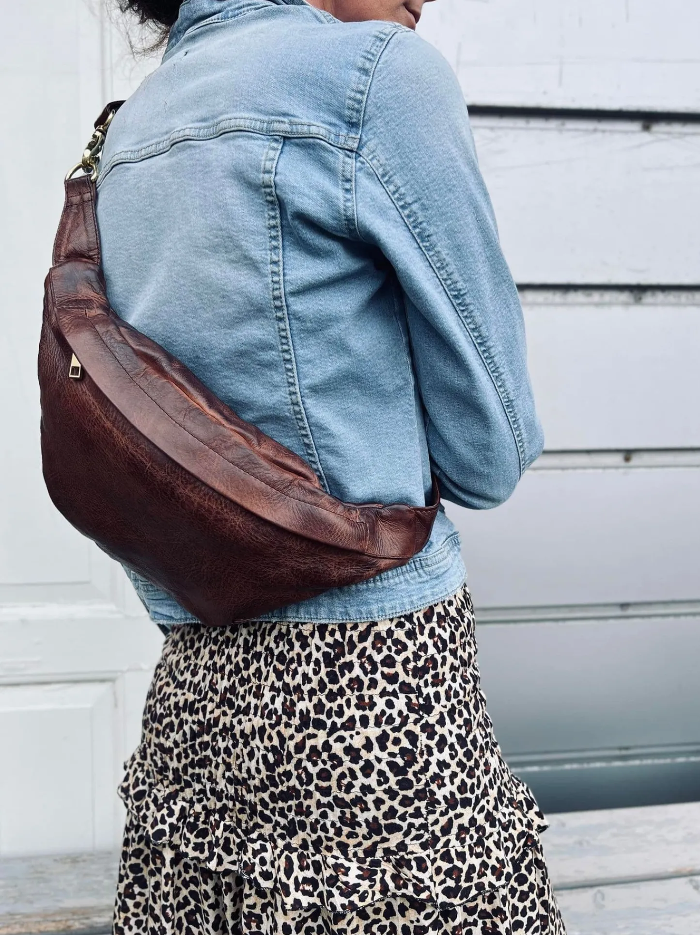 VIAMAJA Cool Buffy Bumbag i smørblødt læder - Brandy Clearance