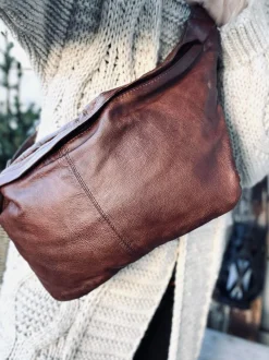 VIAMAJA Cool Buffy XL Bumbag i smørblødt læder - Brandy Best