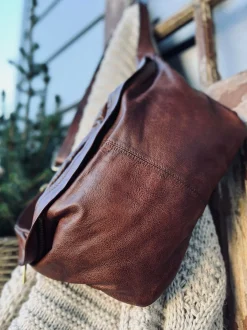 VIAMAJA Cool Buffy XL Bumbag i smørblødt læder - Brandy Best