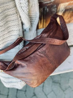 VIAMAJA Cool Buffy XL Bumbag i smørblødt læder - Brandy Best