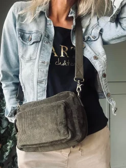 VIAMAJA Crossbody Army fløjl Sale