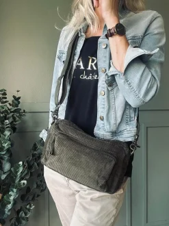 VIAMAJA Crossbody Army fløjl Sale