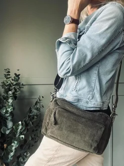 VIAMAJA Crossbody Army fløjl Sale