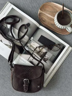VIAMAJA Crossbody Aura - Brown croco Outlet