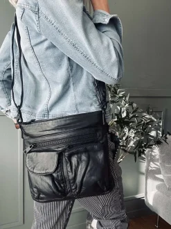 VIAMAJA Crossbody Black – Ultra blød Outlet