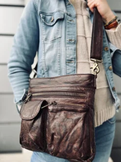 VIAMAJA Crossbody BROWN - Ultra blød