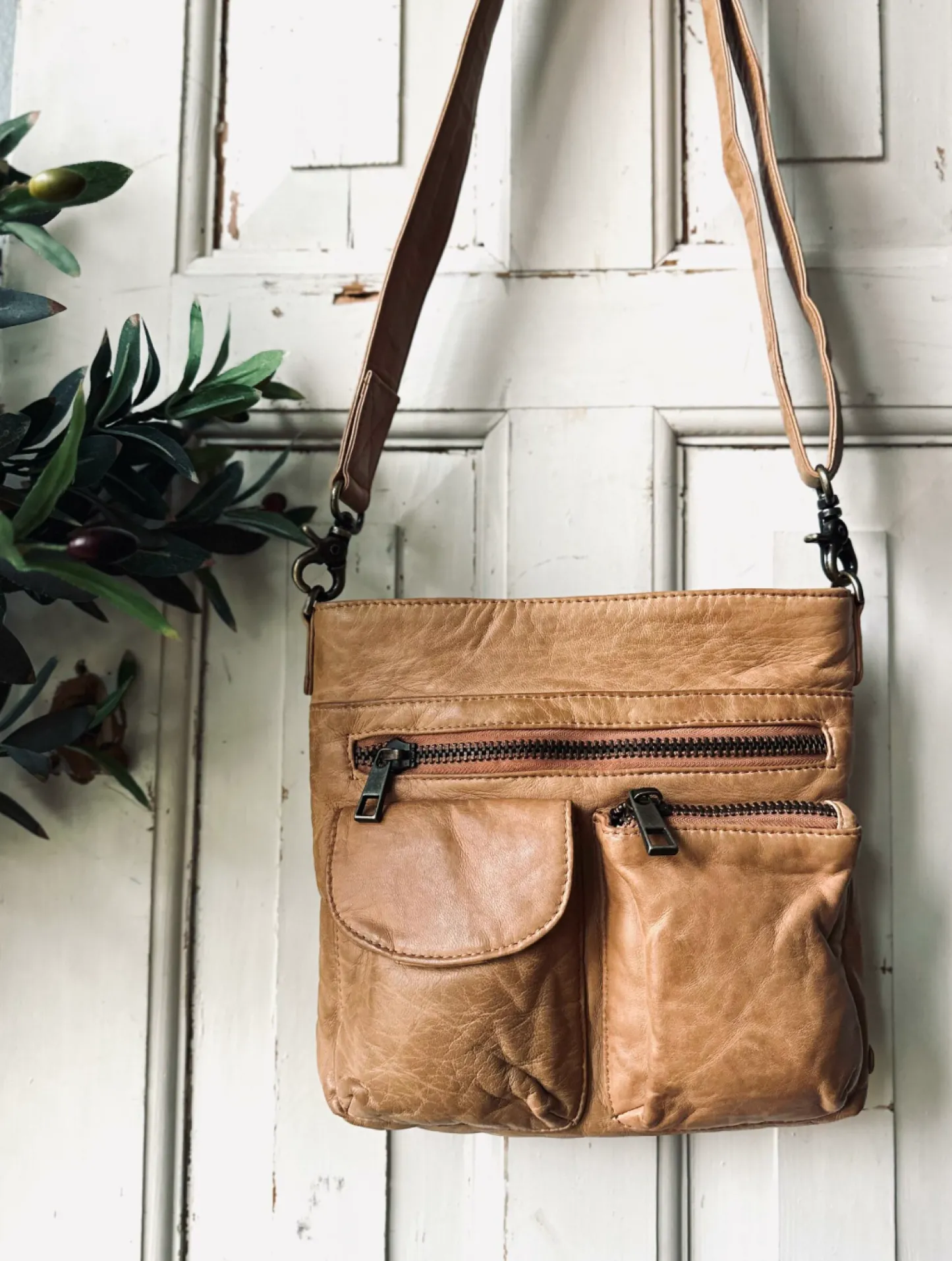 VIAMAJA Crossbody Camel – Ultra blød Outlet