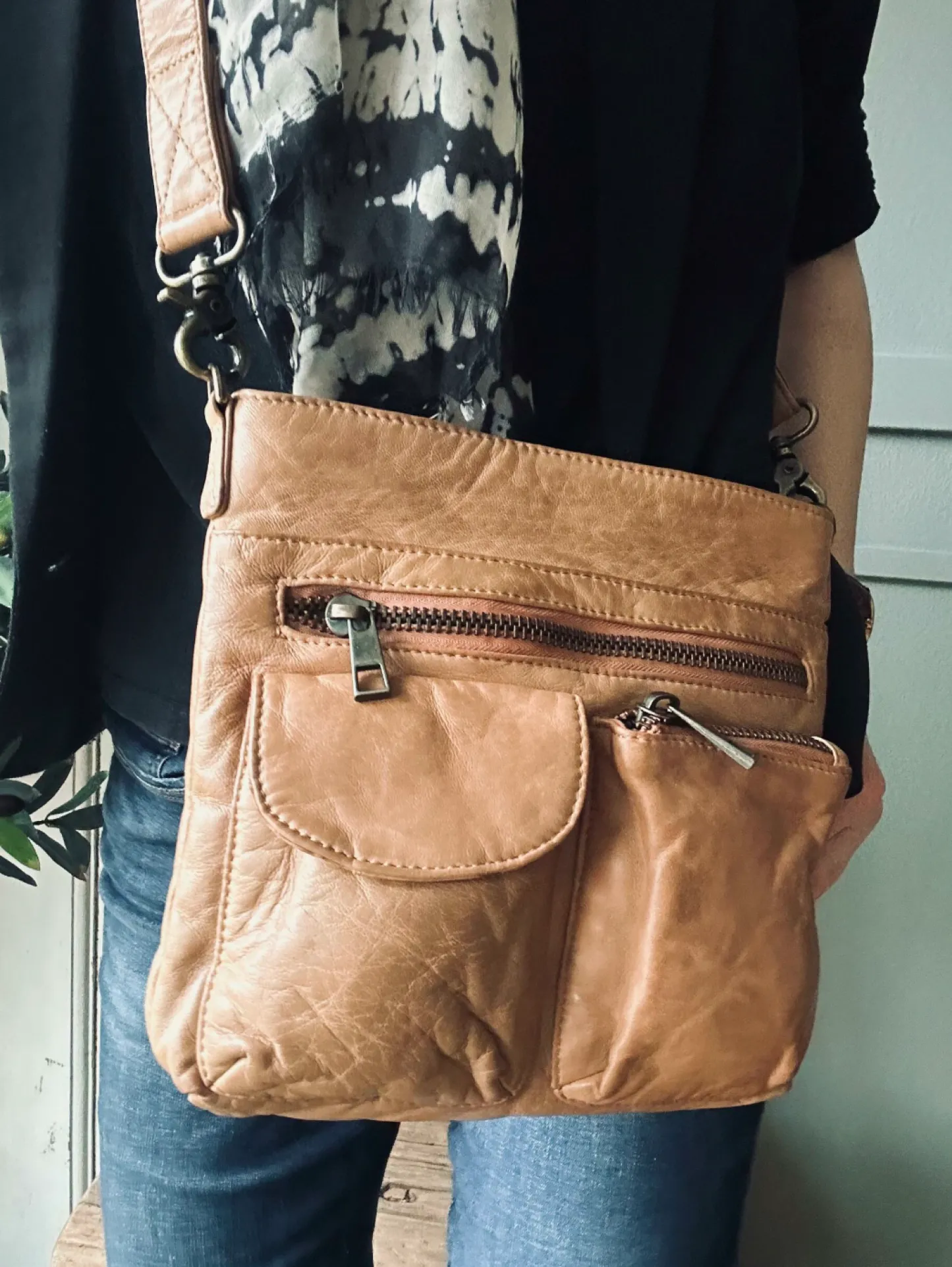 VIAMAJA Crossbody Camel – Ultra blød Outlet