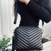 VIAMAJA Crossbody clutch ALICE - Black Quilt Discount