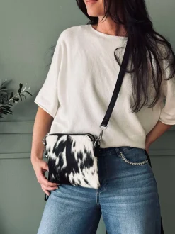 VIAMAJA Crossbody clutch ALICE - COW New