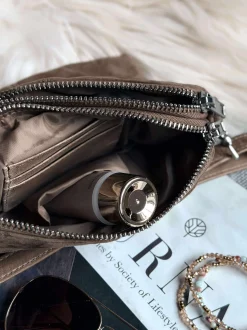 VIAMAJA Crossbody clutch ALICE - Nude brown Outlet