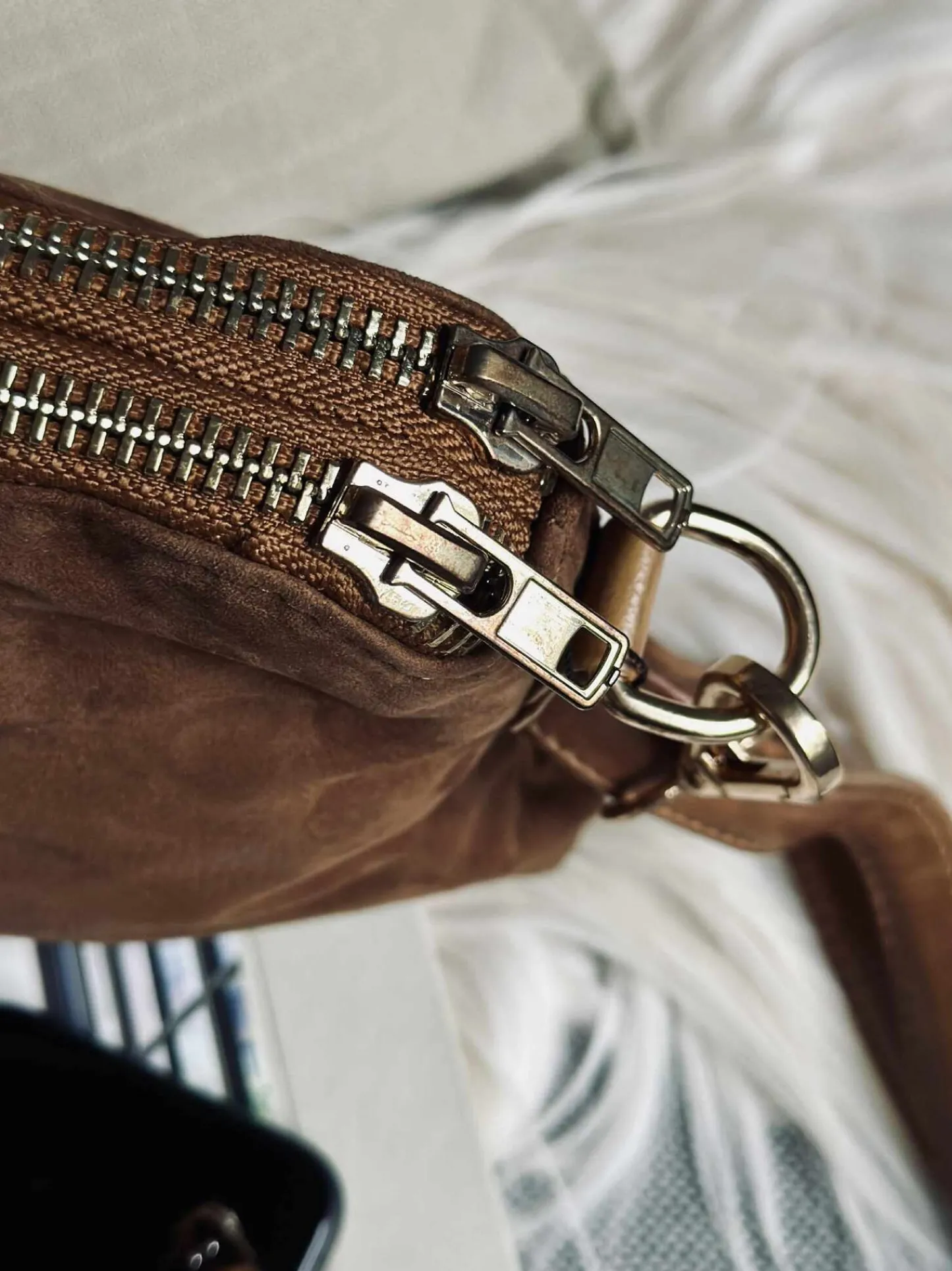 VIAMAJA Crossbody clutch ALICE - Ruskind caramel Outlet