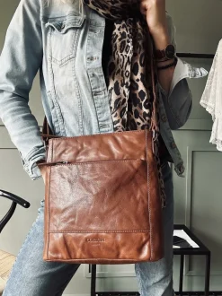 VIAMAJA Crossbody Dina dark cognac Sale