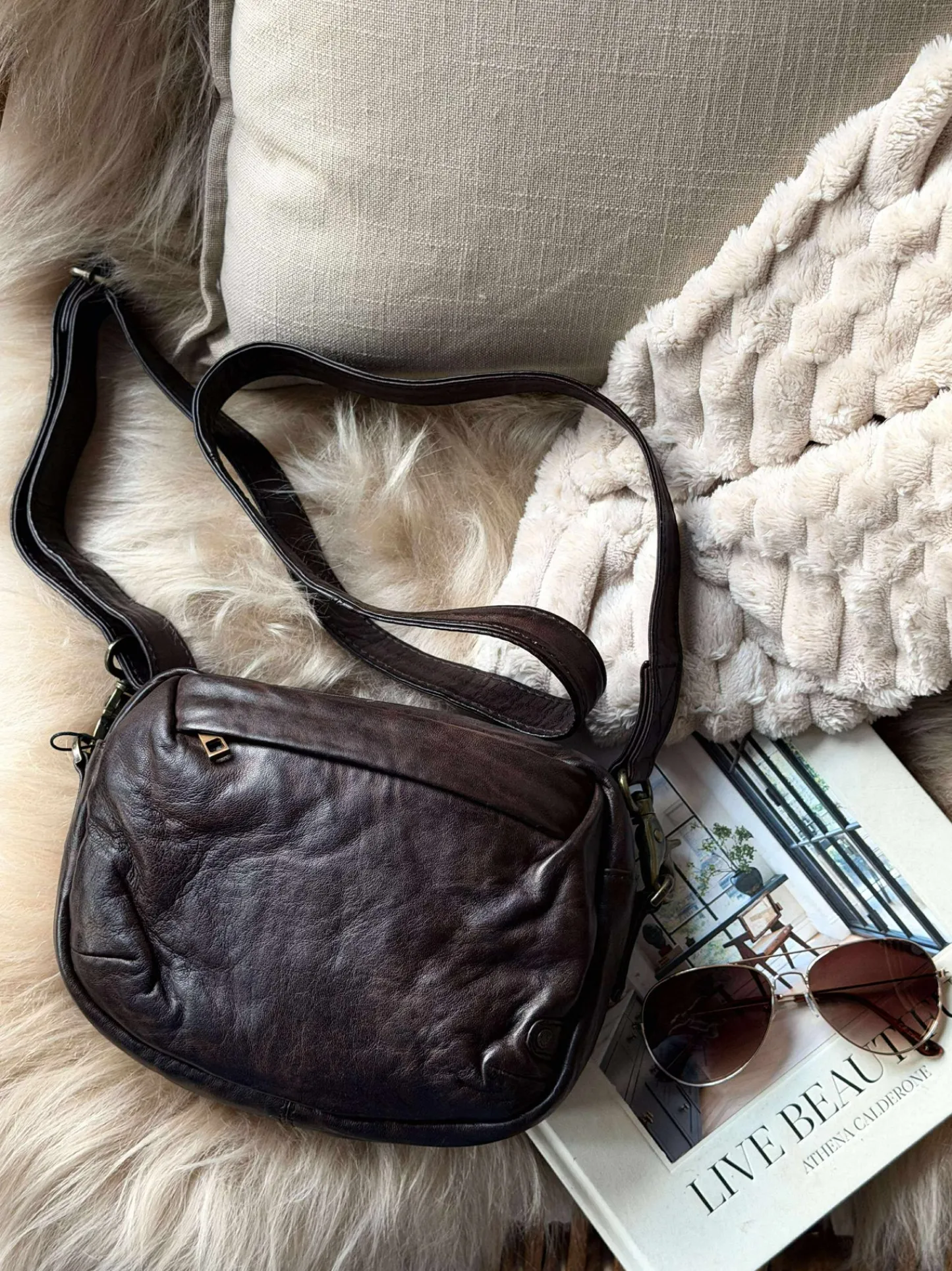 VIAMAJA Crossbody Hanna - Winter brown Hot