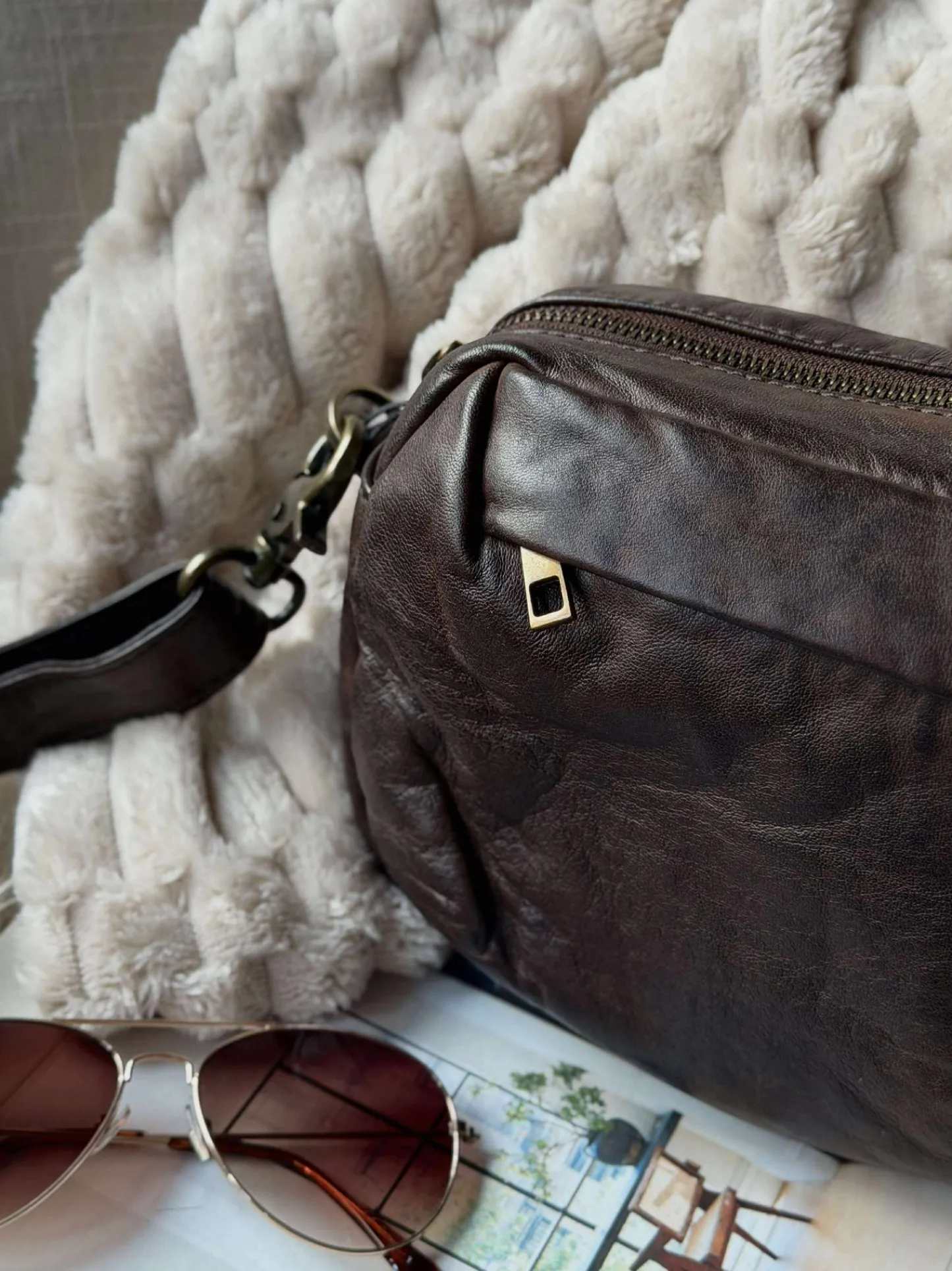 VIAMAJA Crossbody Hanna - Winter brown Hot
