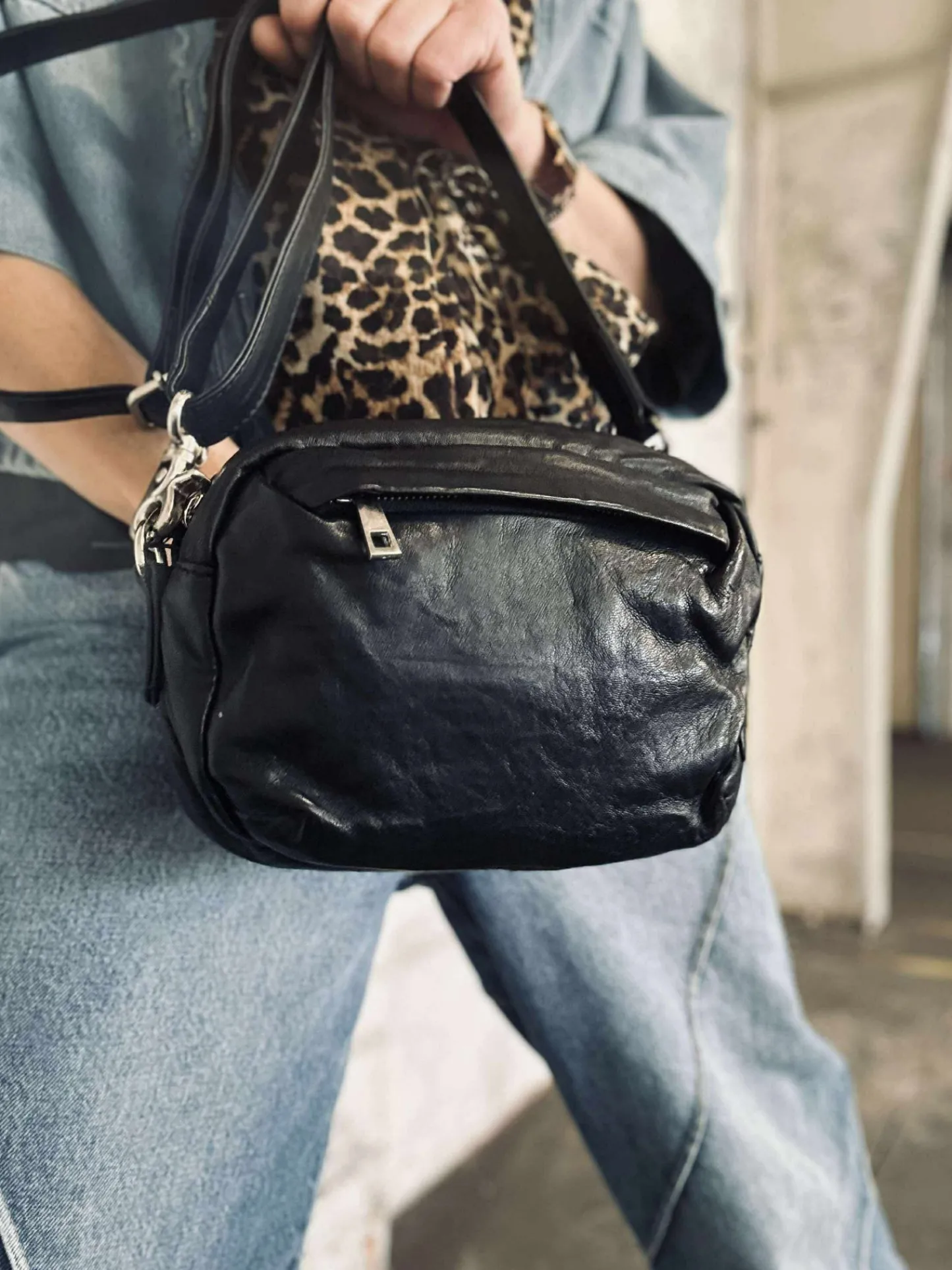VIAMAJA Crossbody Hanna Black