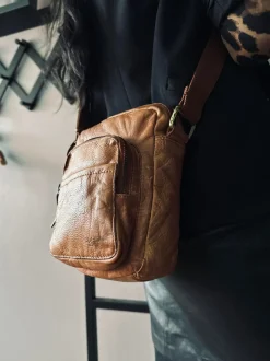 VIAMAJA Crossbody Raw Boheme – Cognac unisex Hot