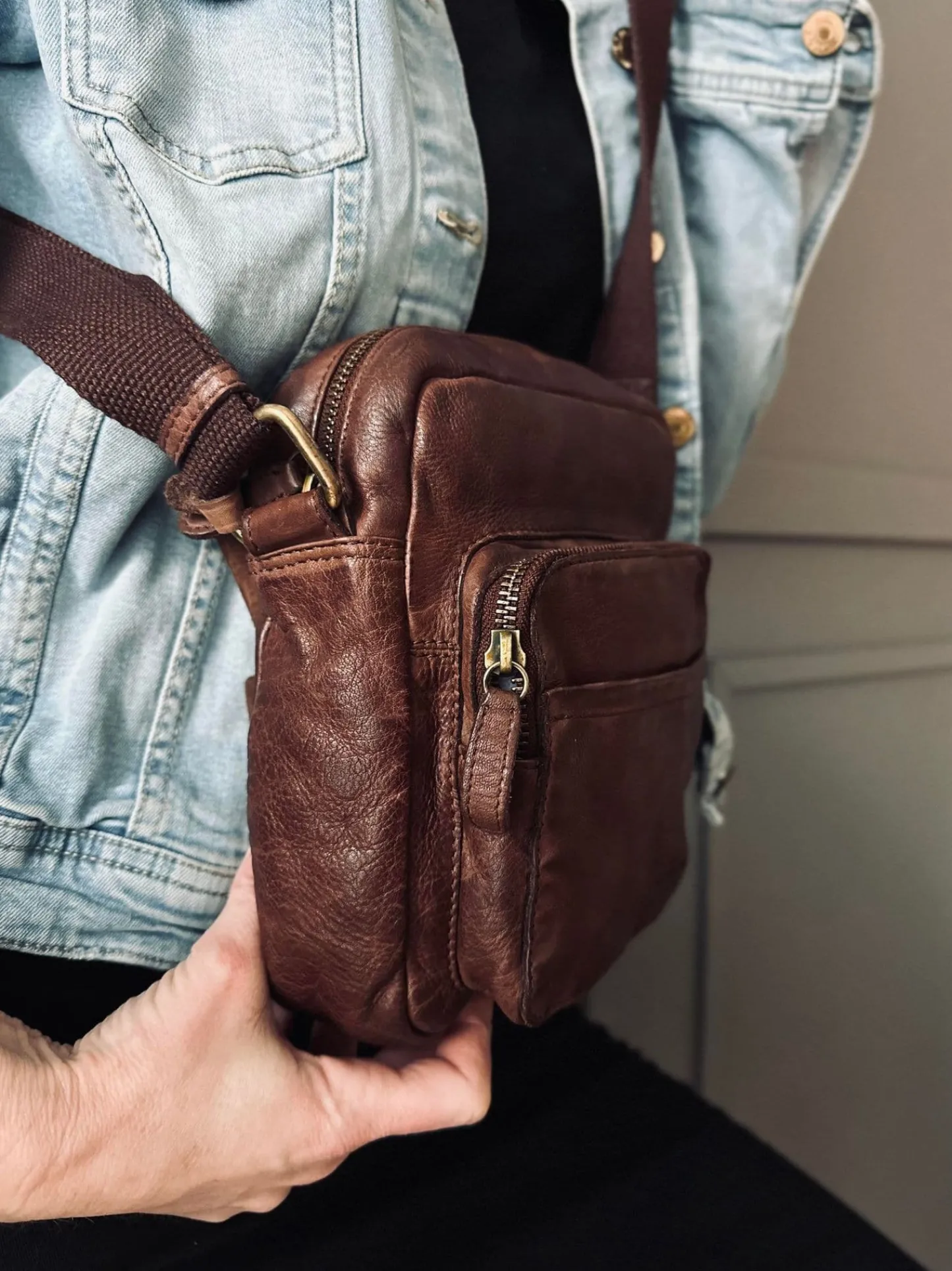 VIAMAJA Crossbody Raw Boheme – Vintage brown Online