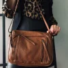 VIAMAJA Crossbody Raw Boheme Big – Cognac Best