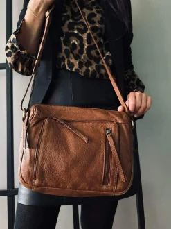 VIAMAJA Crossbody Raw Boheme Big – Cognac Best