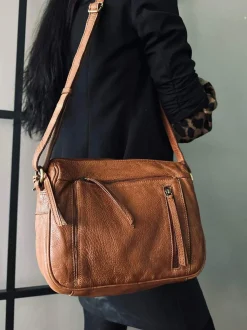 VIAMAJA Crossbody Raw Boheme Big – Cognac Best