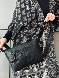 VIAMAJA Crossbody Raw Boheme Medium – Black Outlet