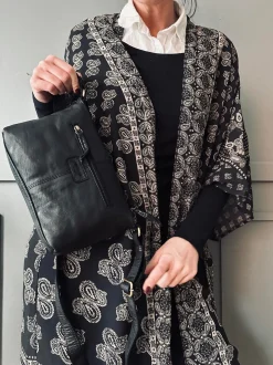 VIAMAJA Crossbody Raw Boheme Medium – Black Outlet