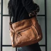VIAMAJA Crossbody Raw Boheme XL – Cognac Clearance