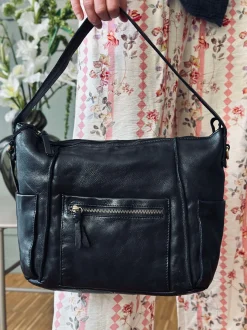 VIAMAJA Crossbody Raw Boheme XL – Black Discount