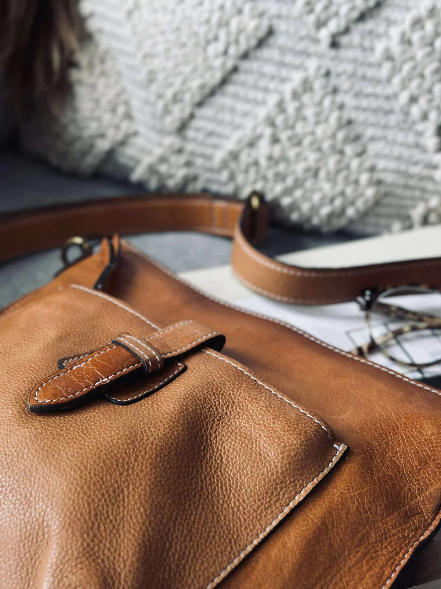 VIAMAJA Crossover Lilia - Small cognac Sale