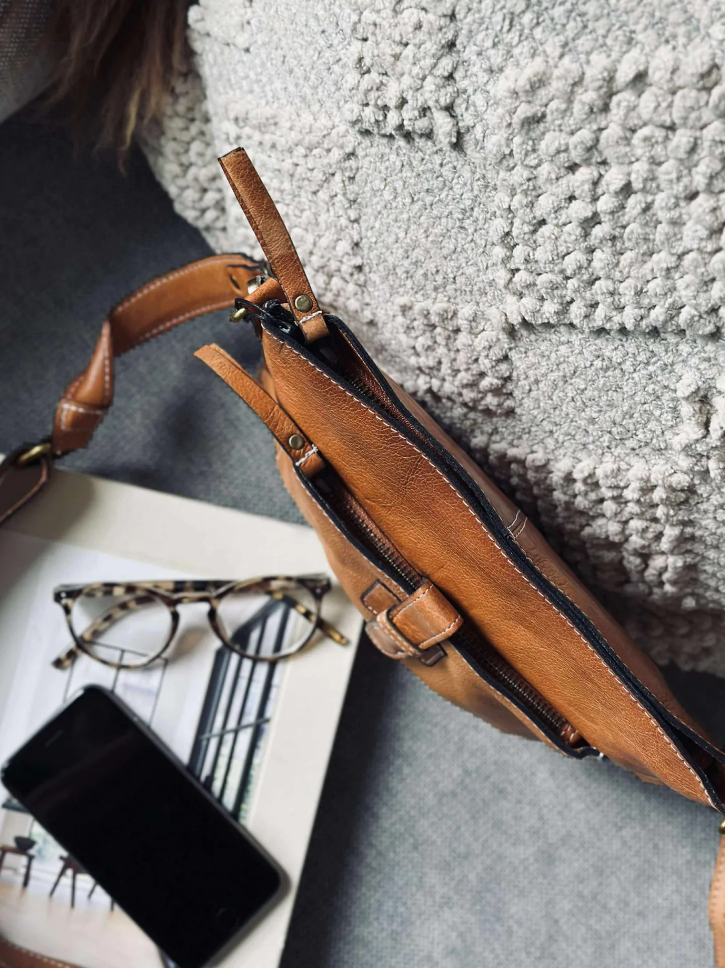 VIAMAJA Crossover Lilia - Small cognac Sale