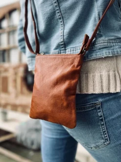 VIAMAJA Crossover mobiltaske - OLINE Walnut Best
