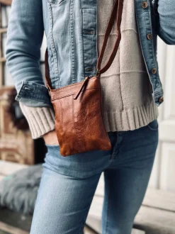 VIAMAJA Crossover mobiltaske - OLINE Walnut Best
