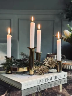 VIAMAJA Deco blomster med glimmer - 4 stk Clearance
