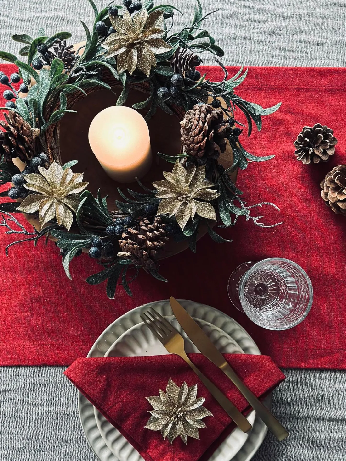 VIAMAJA Deco blomster med glimmer - 4 stk Discount