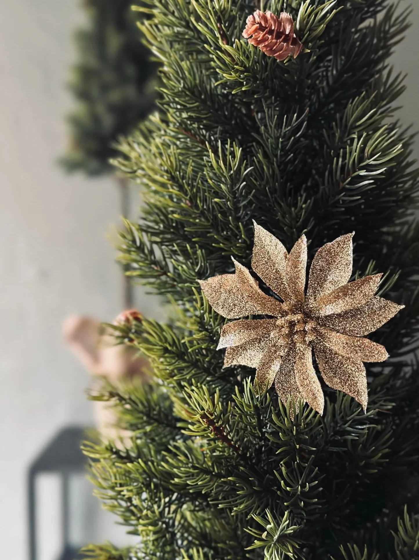 VIAMAJA Deco blomster med glimmer - 4 stk Discount