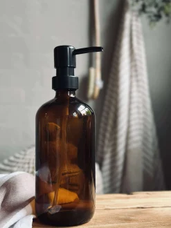 VIAMAJA Dispenser med pumpe - Brun glas Online