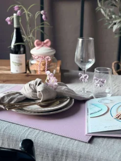 VIAMAJA Dækkeserviet - Rosa Outlet