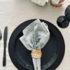 VIAMAJA Dækkeserviet – Sort med glimmer Clearance
