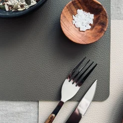 VIAMAJA Dækkeserviet - Vendbar Beige / Taupe Sale