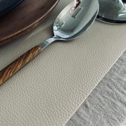 VIAMAJA Dækkeserviet - Vendbar Beige / Taupe Sale