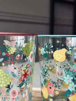 VIAMAJA Drikkeglas FLORA - Sæt med 4 glas Clearance