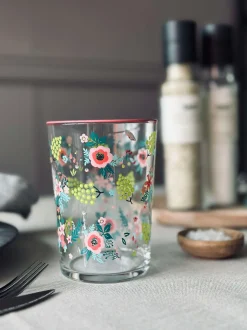 VIAMAJA Drikkeglas FLORA - Sæt med 4 glas Clearance
